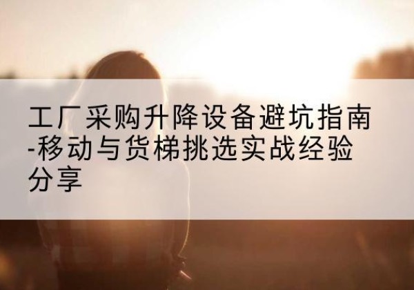 静海区移动式升降机怎么选-工厂采购升降设备避坑指南-移动与货梯挑选实战经验分享